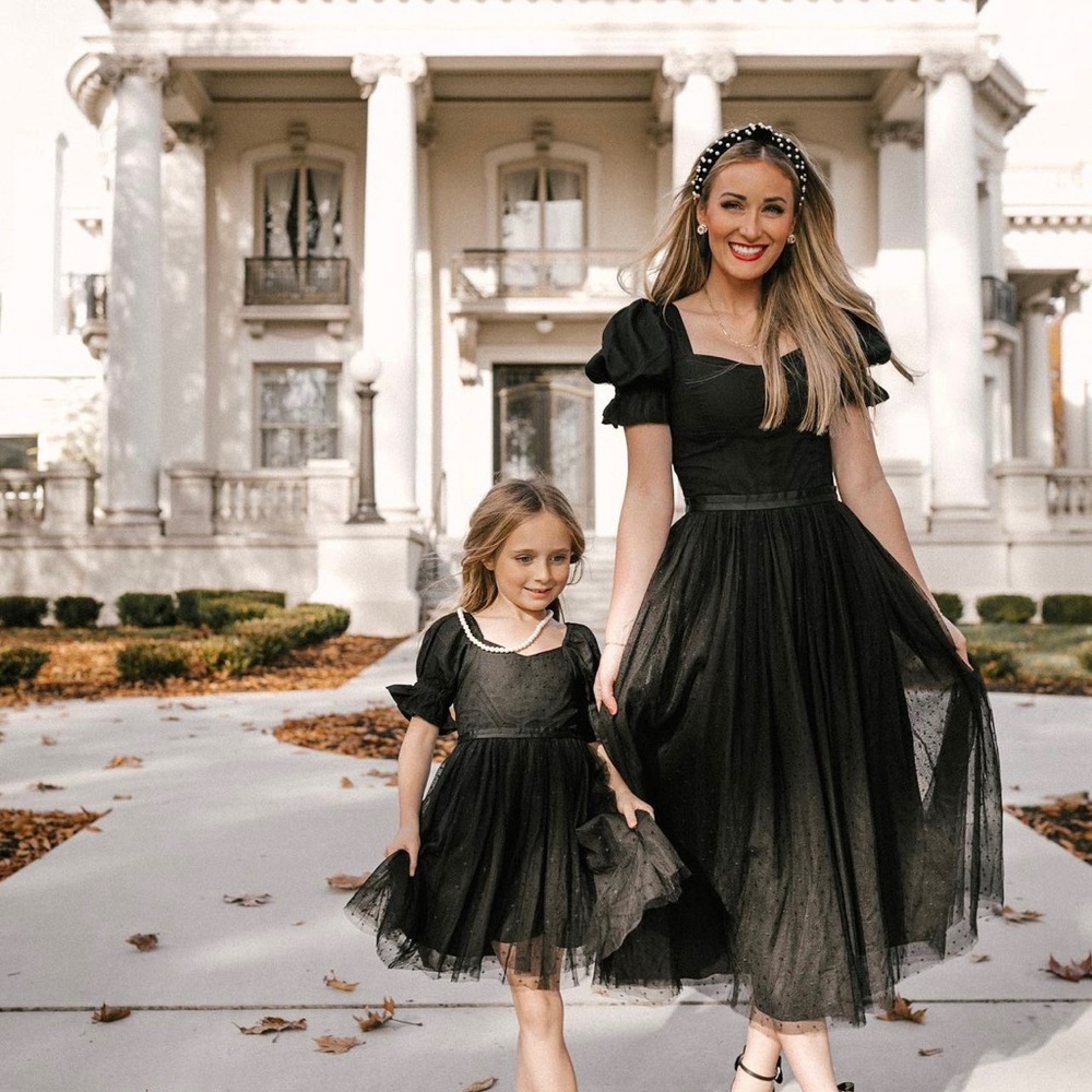 Ivy city Black tulle dress size M